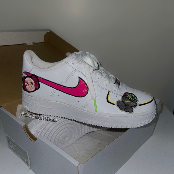 Custom Air Force Low “Neon Kaws”